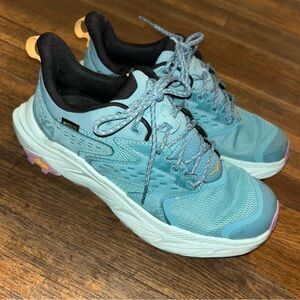 Hoka One One Teal and Black Athletic Shoes